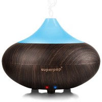 Wensco 300 ml Cool Mist Air Humidifier Ultrasonic Aroma Essential Oil Diffuser for Office  Home  Bedroom  Living Room  Study  Yoga  Spa (Black) - B07GRN3VCN